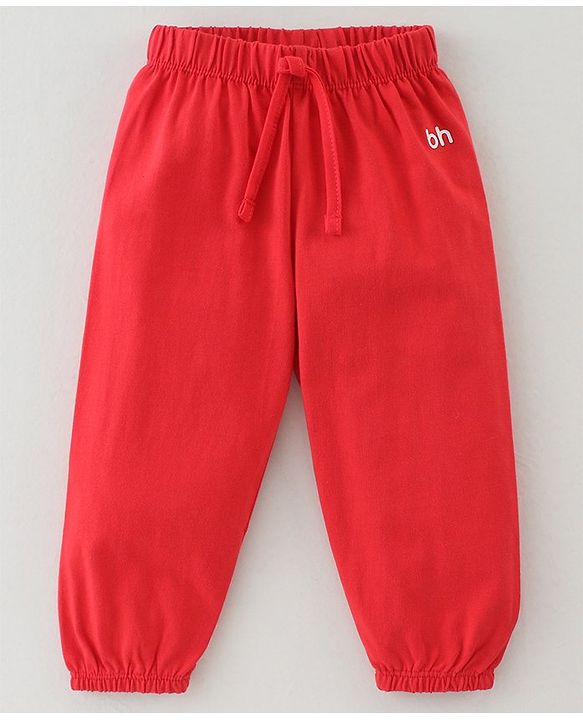Babyhug Cotton Jersey Knit Full Length Solid Lounge Pants Pack of 5 - Multicolour