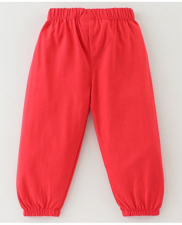 Babyhug Cotton Jersey Knit Full Length Solid Lounge Pants Pack of 5 - Multicolour