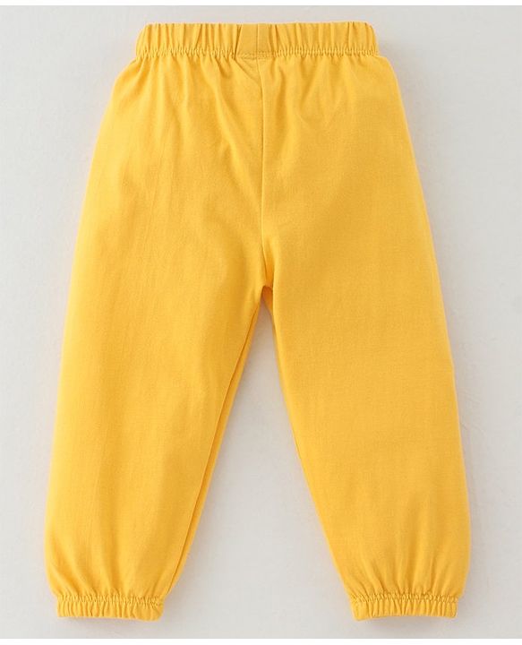 Babyhug Cotton Jersey Knit Full Length Solid Lounge Pants Pack of 5 - Multicolour