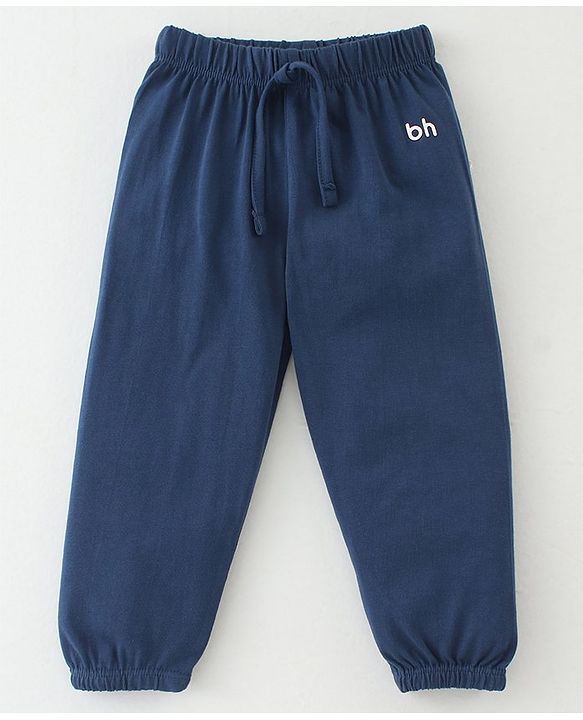 Babyhug Cotton Jersey Knit Full Length Solid Lounge Pants Pack of 5 - Multicolour