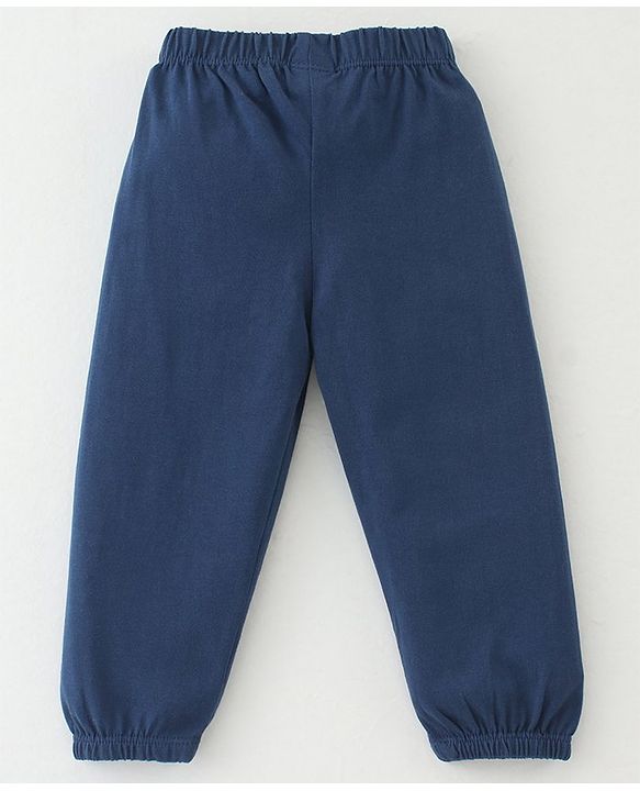 Babyhug Cotton Jersey Knit Full Length Solid Lounge Pants Pack of 5 - Multicolour