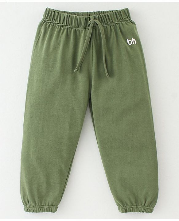 Babyhug Cotton Jersey Knit Full Length Solid Lounge Pants Pack of 5 - Multicolour