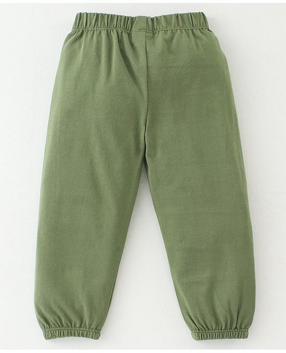 Babyhug Cotton Jersey Knit Full Length Solid Lounge Pants Pack of 5 - Multicolour