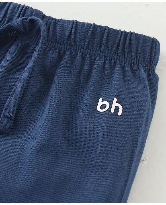 Babyhug Cotton Jersey Knit Full Length Solid Lounge Pants Pack of 5 - Multicolour