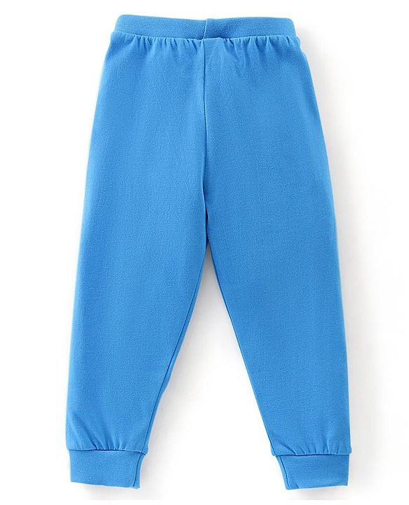 Babyhug Cotton Jersey Knit Full Length Solid Lounge Pants Pack of 5 - Multicolour