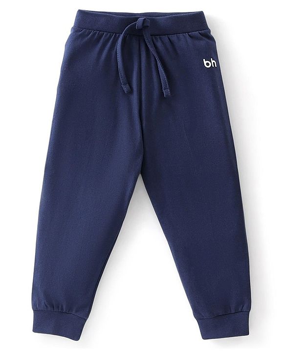 Babyhug Cotton Jersey Knit Full Length Solid Lounge Pants Pack of 5 - Multicolour