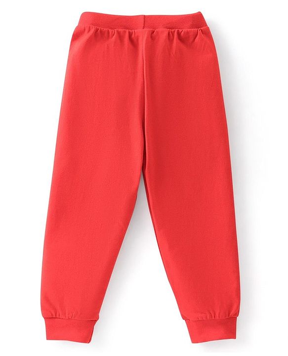 Babyhug Cotton Jersey Knit Full Length Solid Lounge Pants Pack of 5 - Multicolour