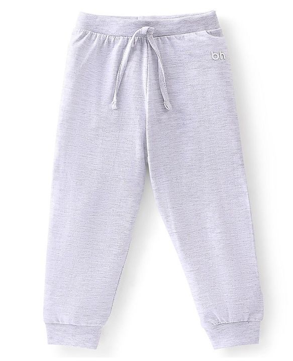 Babyhug Cotton Jersey Knit Full Length Solid Lounge Pants Pack of 5 - Multicolour