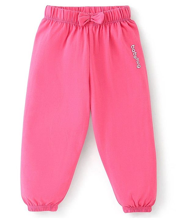 Babyhug Cotton Jersey Knit Solid Color Lounge Pant Rock Pack of 5 - Multicolor