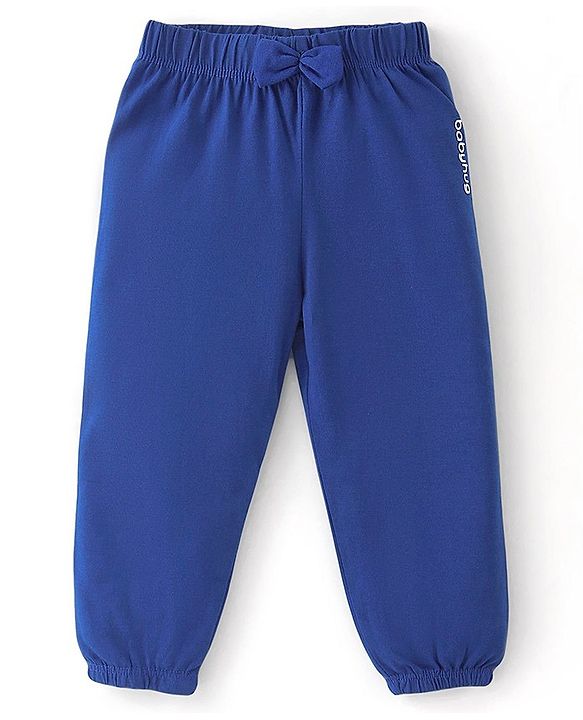 Babyhug Cotton Jersey Knit Solid Color Lounge Pant Rock Pack of 5 - Multicolor