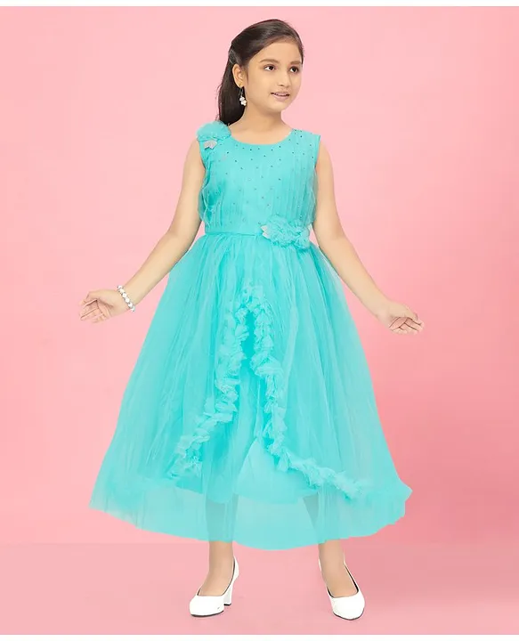 Buy Aarika Kids Cream & Pink Embroidered Gown for Girls Clothing Online @  Tata CLiQ