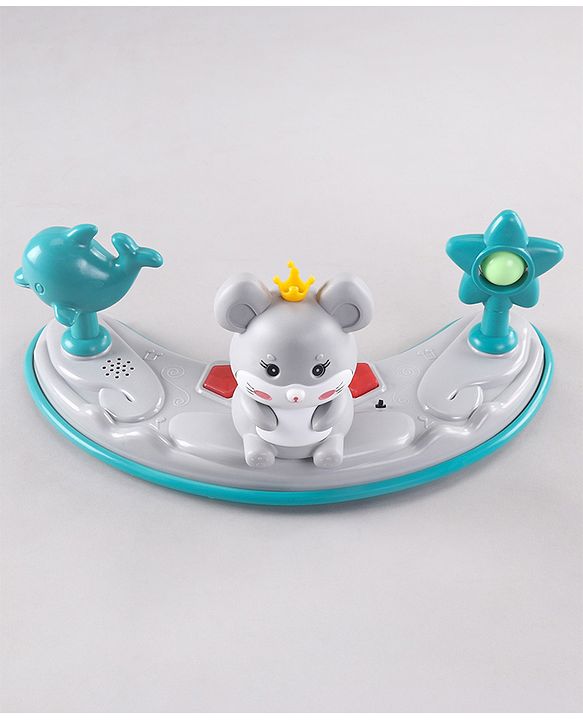 Babyhug Permium Multifunctional 360 Baby Walker with 2 Level Height Adjustment & Musical Play Tray Cum Feeding Tray
