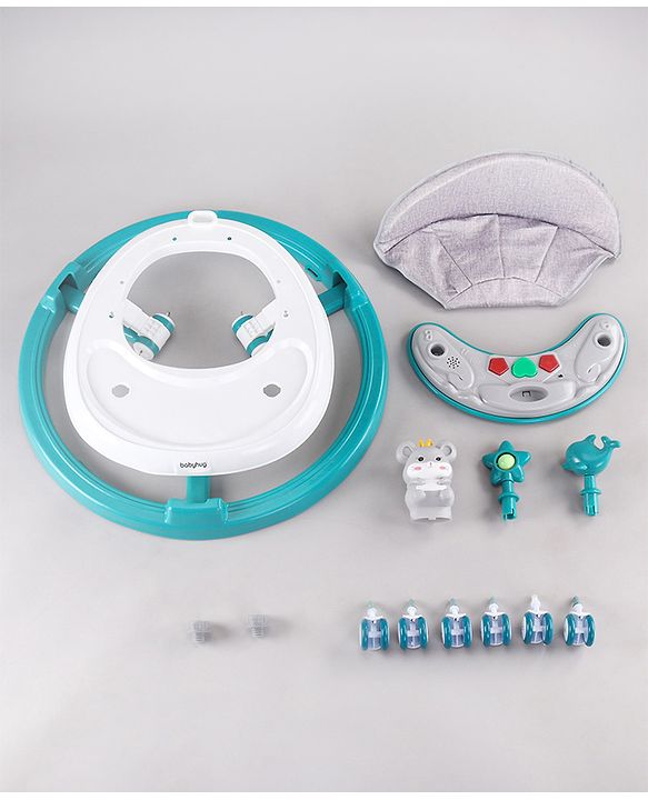 Babyhug Permium Multifunctional 360 Baby Walker with 2 Level Height Adjustment & Musical Play Tray Cum Feeding Tray