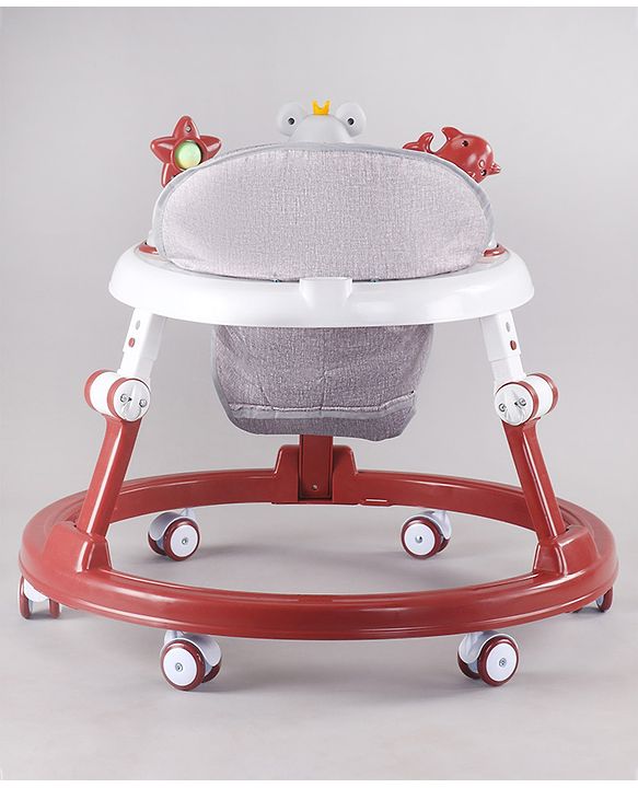 Babyhug Permium Multifunctional 360 Baby Walker with 2 Level Height Adjustment & Musical Play Tray Cum Feeding Tray