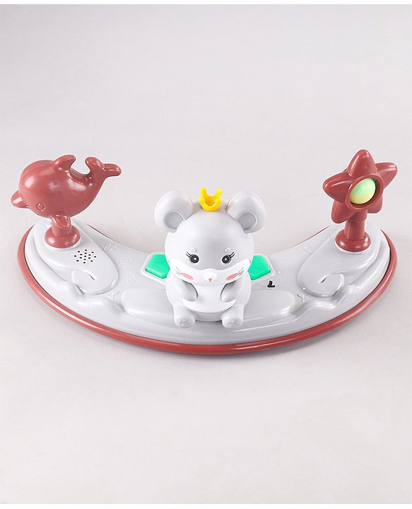 Babyhug Permium Multifunctional 360 Baby Walker with 2 Level Height Adjustment & Musical Play Tray Cum Feeding Tray