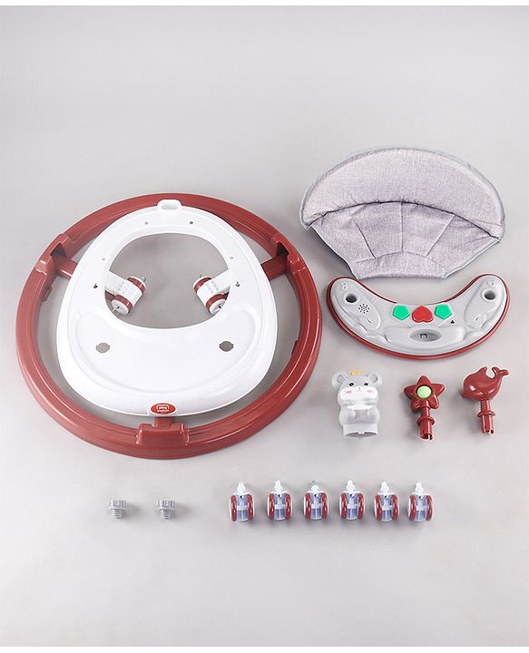 Babyhug Permium Multifunctional 360 Baby Walker with 2 Level Height Adjustment & Musical Play Tray Cum Feeding Tray