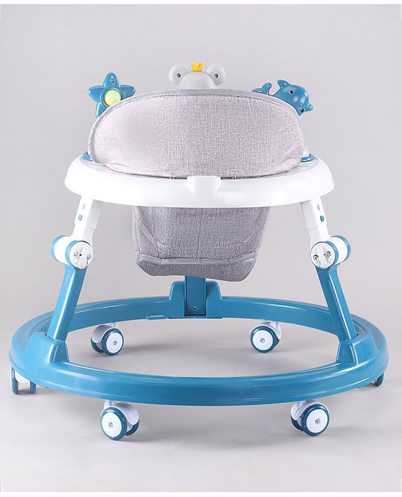 Babyhug Permium Multifunctional 360 Baby Walker with 2 Level Height Adjustment & Musical Play Tray Cum Feeding Tray