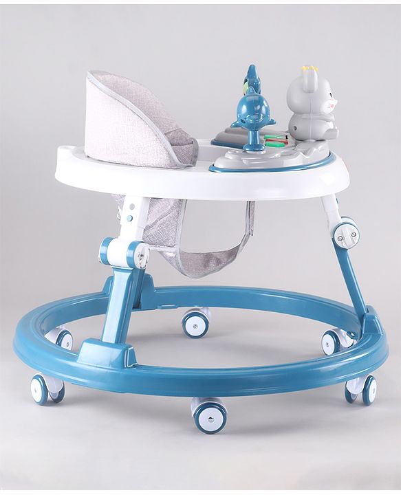 Babyhug Permium Multifunctional 360 Baby Walker with 2 Level Height Adjustment & Musical Play Tray Cum Feeding Tray