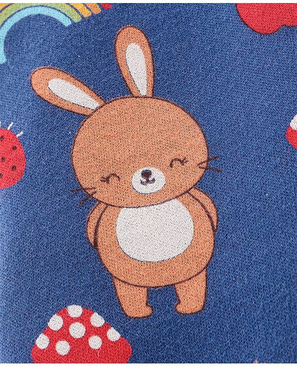 Babyhug Cotton Knit Full Length Bear Print Diaper Pants Pack of 3 - Multicolour