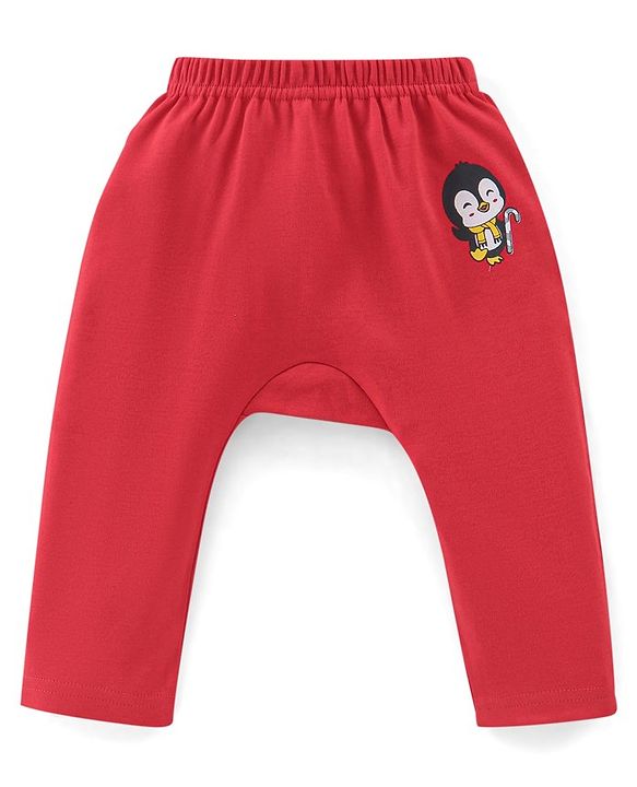 Babyhug Cotton Interlock Knit Full Length Diaper Legging Stripes & Bunny Print Pack Of 3 - Multicolor