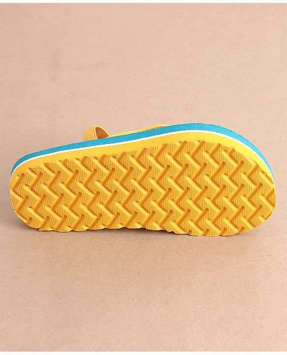 Cute Walk by Babyhug Slip On Flip Flops with Numeric Print- Blue