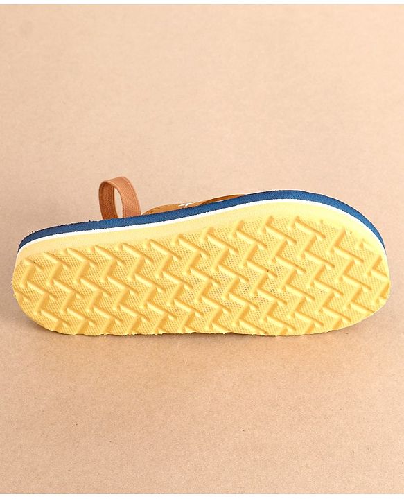 Cute Walk by Babyhug Slip On Flip Flops with Animal Print- Blue