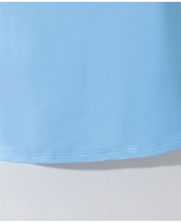 Pine Active Half Sleeves Two Piece Swimsuit Splash Print- Blue