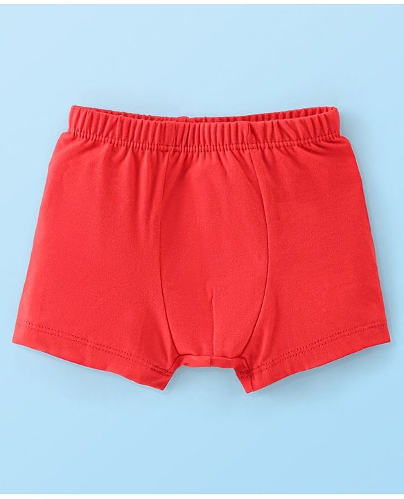 Babyhug 100% Cotton Knit Trunks Teddy Print Pack of 3 - Multicolour