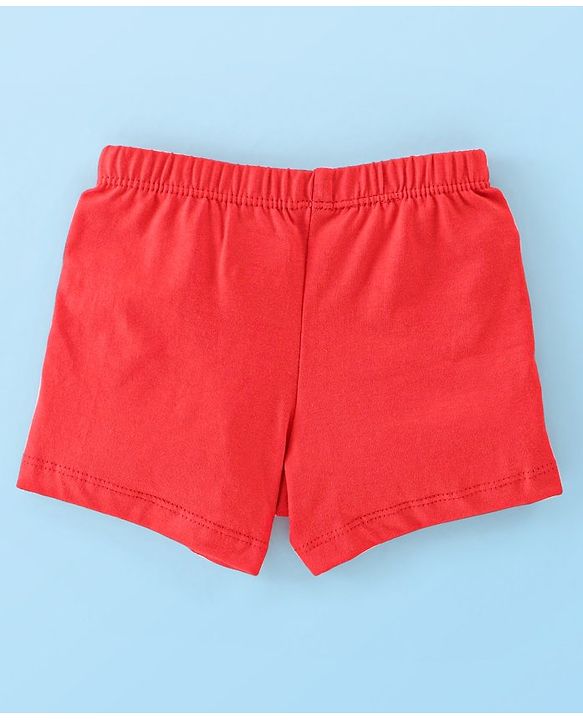 Babyhug 100% Cotton Knit Trunks Teddy Print Pack of 3 - Multicolour
