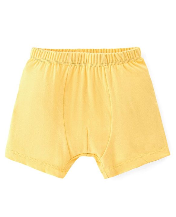 Babyhug 100% Cotton Knit Dino & Stripe Print Trunks Pack of 3- Multicolour