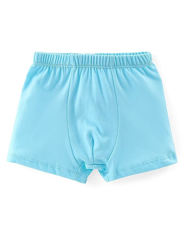Babyhug 100% Cotton Knit Teddy & Stripe Print Trunks Pack of 3- Multicolour