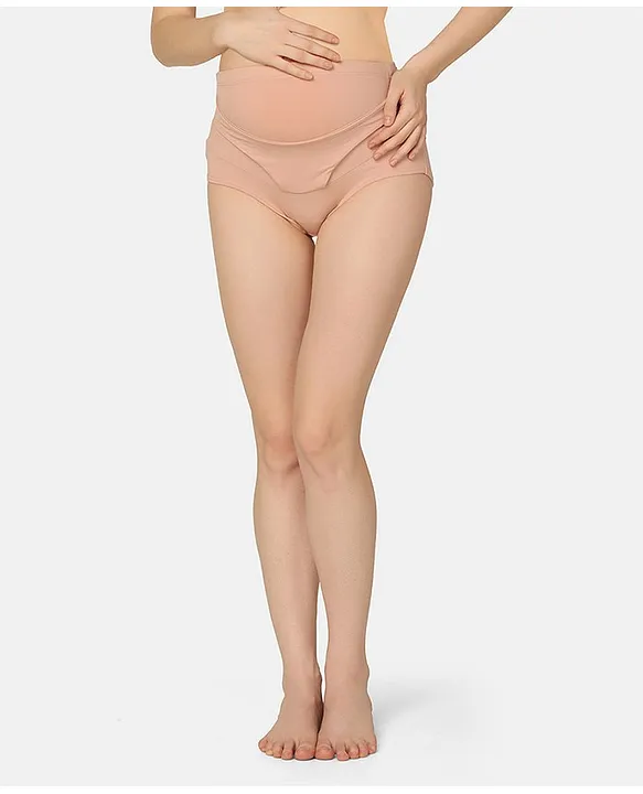 MAMMA PRESTO Solid High Rise Pre Pregnancy Tummy Support Panty Peach Online  in India, Buy at Best Price from  - 15421622