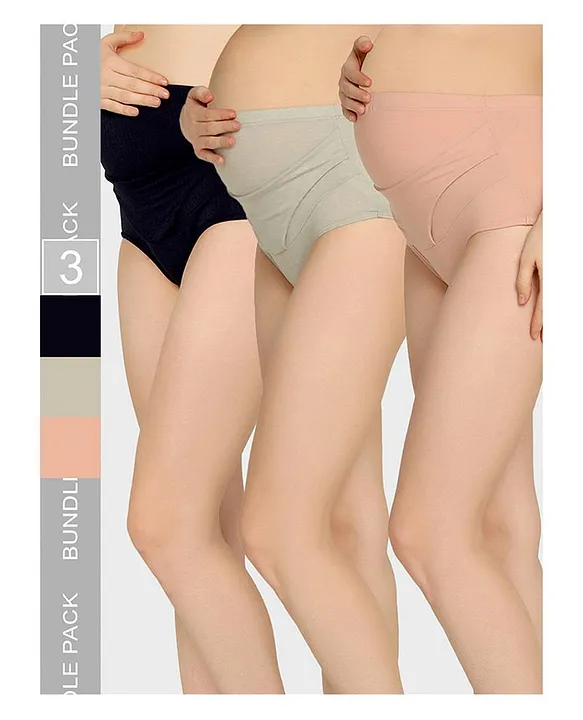 MAMMA PRESTO Solid High Rise Pre Pregnancy Tummy Support Panty Peach Online  in India, Buy at Best Price from  - 15421622