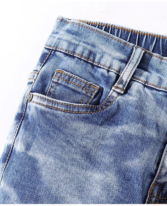 Pine Kids Denim  Full Length Washed Jeans- Blue