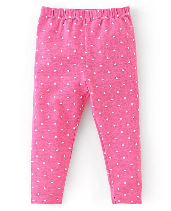 Babyhug Cotton Lycra Knit Full Length Leggings With Strech Unicorn Print Pack of 3 - Multicolor