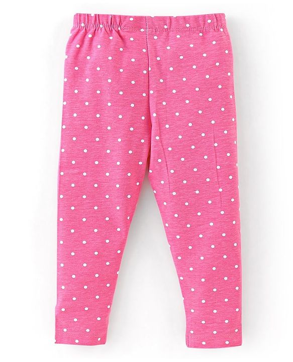 Babyhug Cotton Lycra Knit Full Length Leggings With Strech Unicorn Print Pack of 3 - Multicolor
