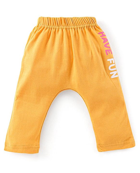 Babyhug Cotton Interlock Knit Full Length Diaper Legging Circle Print Pack of 3 - Multicolor