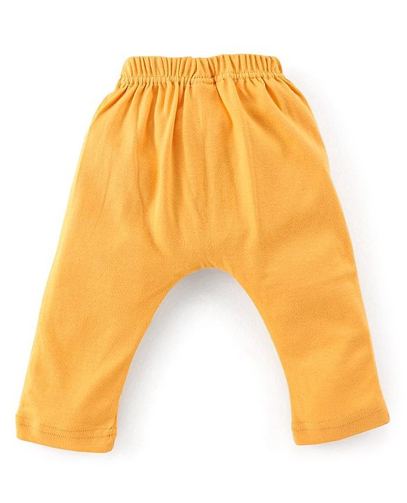 Babyhug Cotton Interlock Knit Full Length Diaper Legging Circle Print Pack of 3 - Multicolor