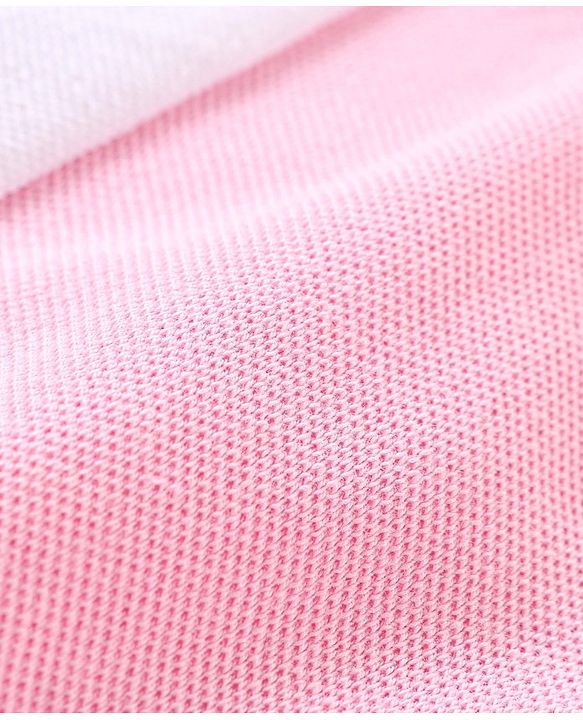 Babyhug 100% Cotton Knit Half Sleeves Cut & Sew Polo T-Shirt with Text Graphics - White Peach & Blue