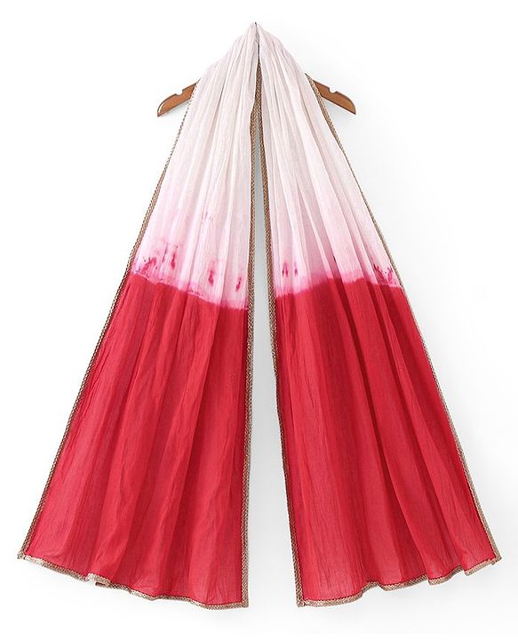 Pine Kids Sleeveless Kurti & Salwar With Dupatta Floral Print Set - Coral