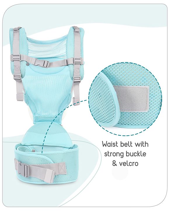 Babyhug Breeze 5 in 1  Hip Seat cum Baby Carrier - Green