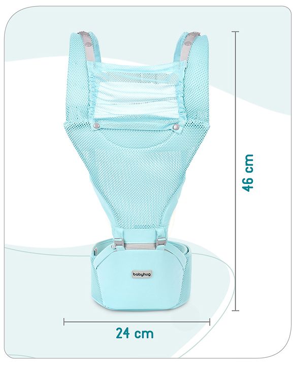 Babyhug Breeze 5 in 1  Hip Seat cum Baby Carrier - Green