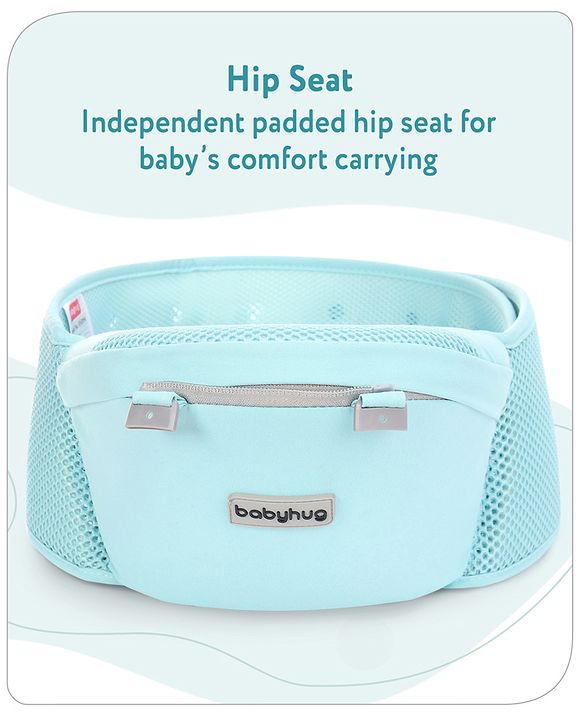 Babyhug Breeze 5 in 1  Hip Seat cum Baby Carrier - Green