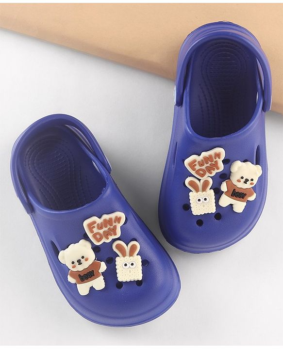 Cute Walk by Babyhug Clogs with Back Strap - Blue (Gibbitz may vary)