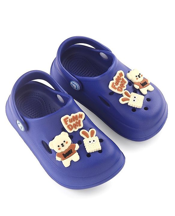 Cute Walk by Babyhug Clogs with Back Strap - Blue (Gibbitz may vary)
