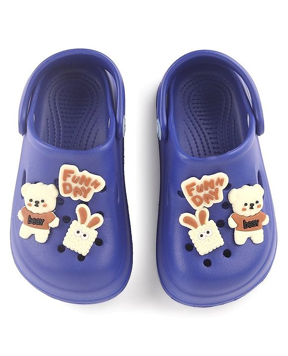 Cute Walk by Babyhug Clogs with Back Strap - Blue (Gibbitz may vary)