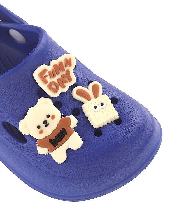Cute Walk by Babyhug Clogs with Back Strap - Blue (Gibbitz may vary)