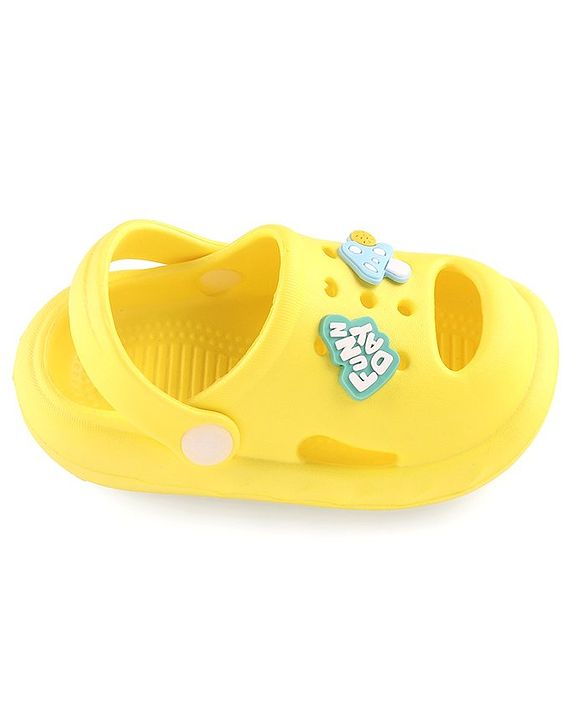 Cute Walk by Babyhug Clogs with Back Strap Bunny Applique Yellow (Gibbitz May Vary)