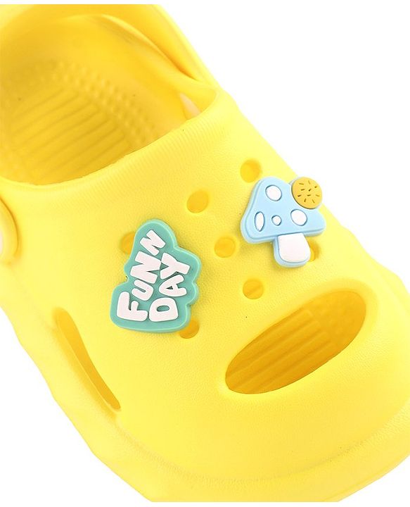 Cute Walk by Babyhug Clogs with Back Strap Bunny Applique Yellow (Gibbitz May Vary)