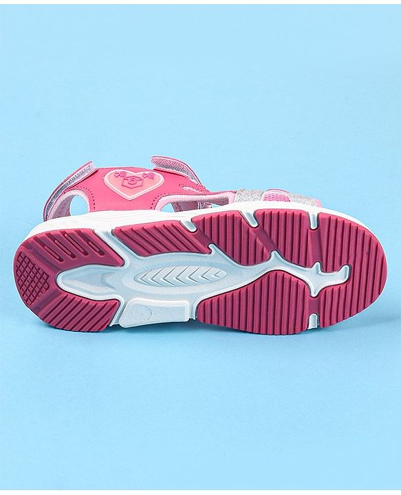 Cute Walk by Babyhug Velcro Closure Sandals - Fuschia